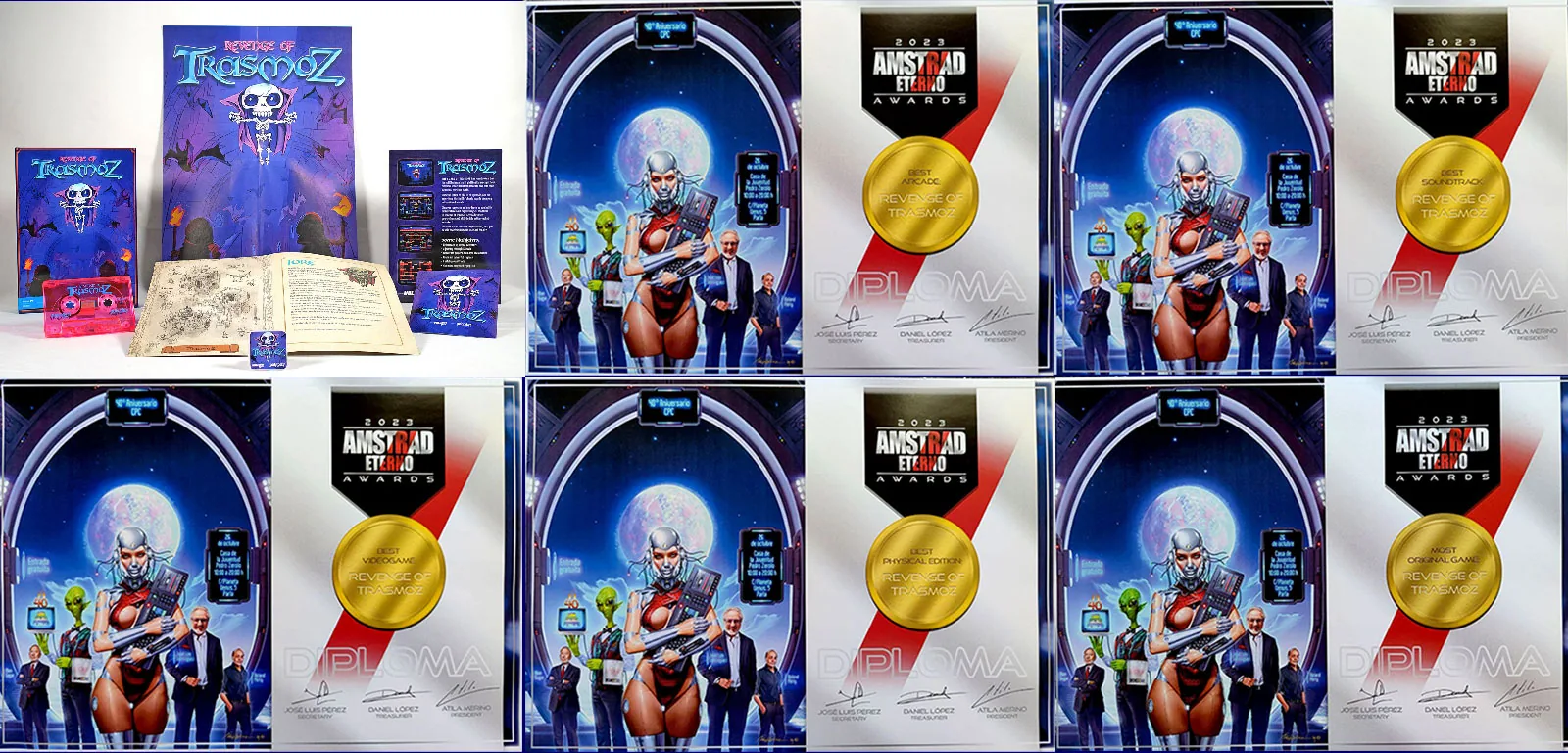 Premiados con Mejor Juego, Banda Sonora, Arcade, Edición Física y Originalidad.