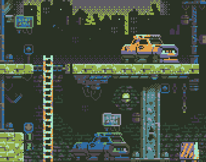 Pixel art breakdown: Pushing the GameBoy Color aesthetic.