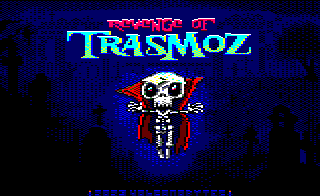 The real loading screen, exactly as it looks booting the game on an Amstrad CPC