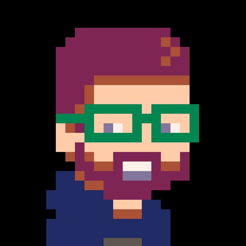 Pixel art portrait of Borja